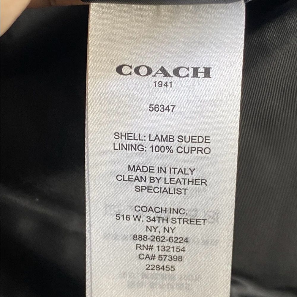 NWOT COACH 1941 Womens A-line Lamb Suede Leather Western Skirt with Studs Size 4 - Picture 6 of 6